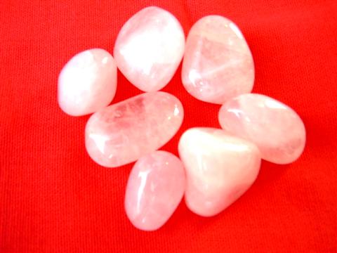 Rose Quartz, stone, repairs emotional wounds. 
develops the qualities of love present in 
everyone
